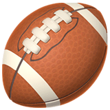 🏈 Ballon de football américain Émoji sur Apple macOS et iOS iPhones