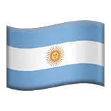 Флаг Аргентины Эмодзи на Apple macOS и iOS iPhone