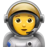 Astronaut(in) Emoji auf Apple macOS und iOS iPhones