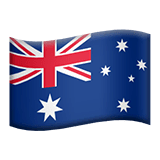 Flagge von Australien Emoji auf Apple macOS und iOS iPhones