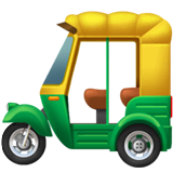 auto-rickshaw Emoji apple