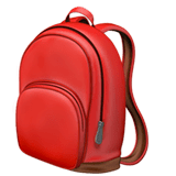BNWT emoji Rucksack School bag Backpack 