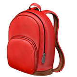 backpack Emoji apple
