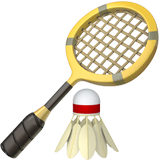 badminton Emoji apple