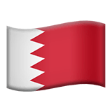Флаг Бахрейна Эмодзи на Apple macOS и iOS iPhone