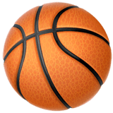 🏀 Palla da pallacanestro Emoji su Apple macOS e iOS iPhones