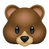🐻 Bear Emoji on Apple macOS and iOS iPhones