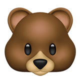 bear Emoji apple