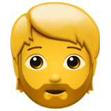 bearded-person Emoji apple