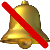 bell-with-slash Emoji apple