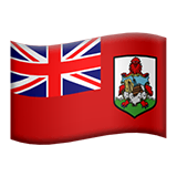 Bandera de Bermudas en Apple macOS y iOS iPhones