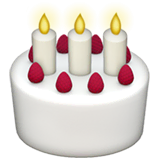 birthday-cake Emoji apple