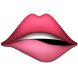 biting-lip Emoji apple