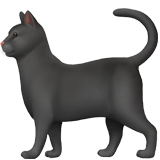 black-cat Emoji apple