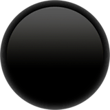 ⚫ Black Circle Emoji on Apple macOS and iOS iPhones