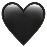 black-heart Emoji apple