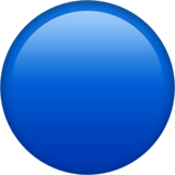 blue-circle Emoji apple