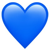 blue-heart Emoji apple