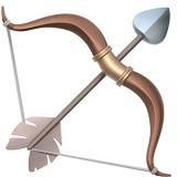 bow-and-arrow Emoji apple