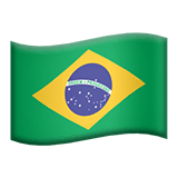 Bandeira do Brasil nos iOS iPhones e macOS da Apple