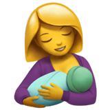 breast-feeding Emoji apple