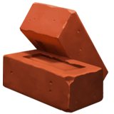brick Emoji apple