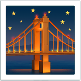 bridge-at-night Emoji apple
