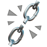 broken-chain Emoji apple