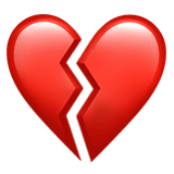 💔 Gebrochenes Herz Emoji auf Apple macOS und iOS iPhones