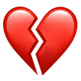 broken-heart Emoji apple