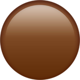 brown-circle Emoji apple