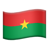 🇧🇫 Bandeira do Burquina Faso Emoji nos Apple macOS e iOS iPhones