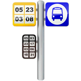 bus-stop Emoji apple