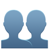 busts-in-silhouette Emoji apple