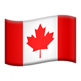 Flagge von Kanada Emoji auf Apple macOS und iOS iPhones