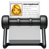 card-index Emoji apple