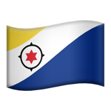 🇧🇶 Bandeira de Bonaire Emoji nos Apple macOS e iOS iPhones