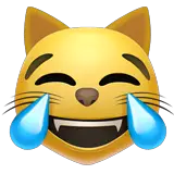 😹 Cat With Tears Of Joy Emoji on Apple macOS and iOS iPhones