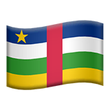 central-african-republic Emoji apple