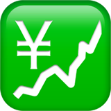 chart-increasing-with-yen Emoji apple