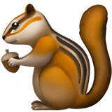 chipmunk Emoji apple