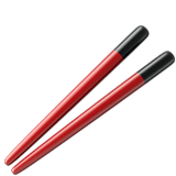 chopsticks Emoji apple