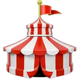 Carpa de circo en Apple macOS y iOS iPhones