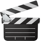 clapper-board Emoji apple