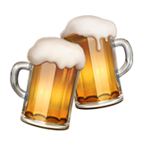 clinking-beer-mugs Emoji apple