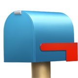 Закрытый почтовый ящик с опущенным флажком on Apple