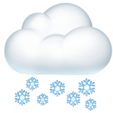 cloud-with-snow Emoji apple