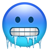 cold-face Emoji apple