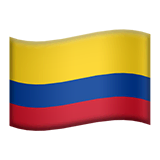 Bandera de Colombia en Apple macOS y iOS iPhones