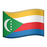 🇰🇲 Bandiera delle Comore Emoji su Apple macOS e iOS iPhones